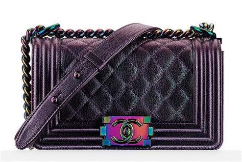 chanel chevron iridescent boy bag|Chanel boyfriend bag small.